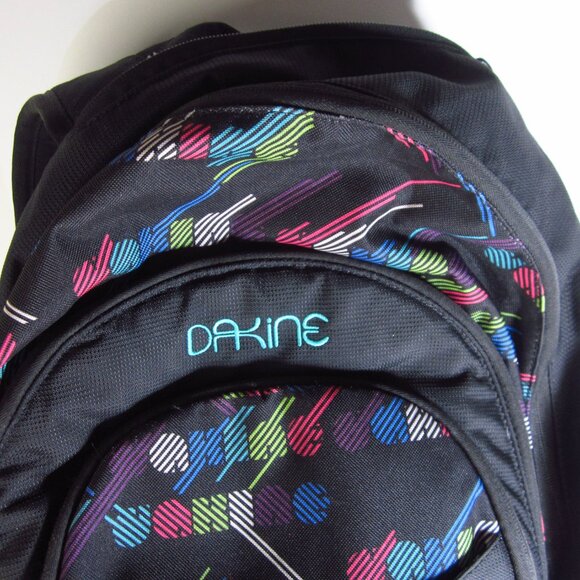 Dakine Womens School Backpack Black Padded GUC - Picture 2 of 11